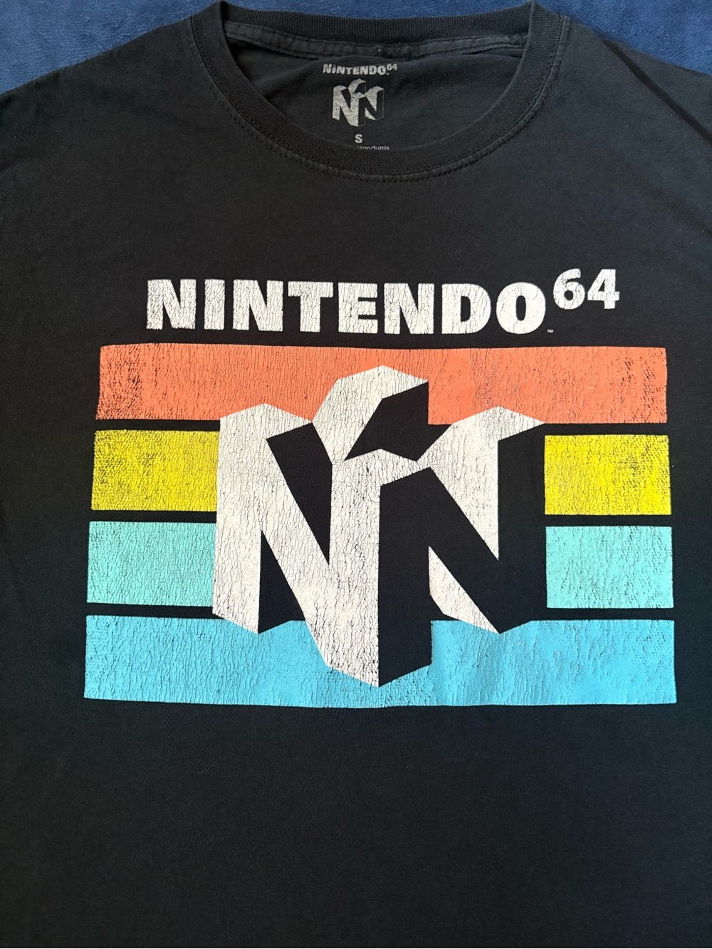 Official Nintendo 64 Logo Men’s Black T-Shirt - Picture 2 of 7